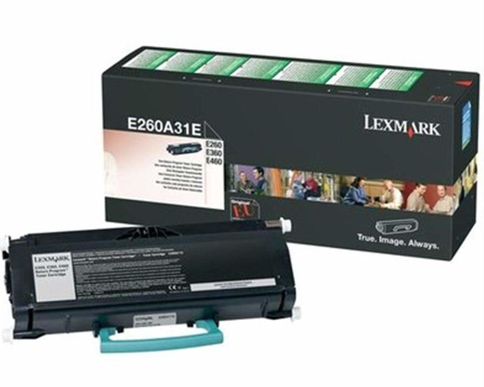 Lexmark Toner E260A31E Black 3,5K E260, E360, E460, E462 e260a11e