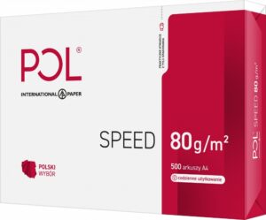 Papier Ksero A3 Polspeed 80g 500ark Białość 153CIE klasa C  wysyłka tylko pa