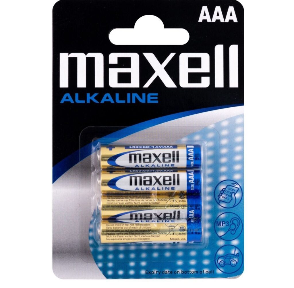 Bateria Maxell AAA/LR03