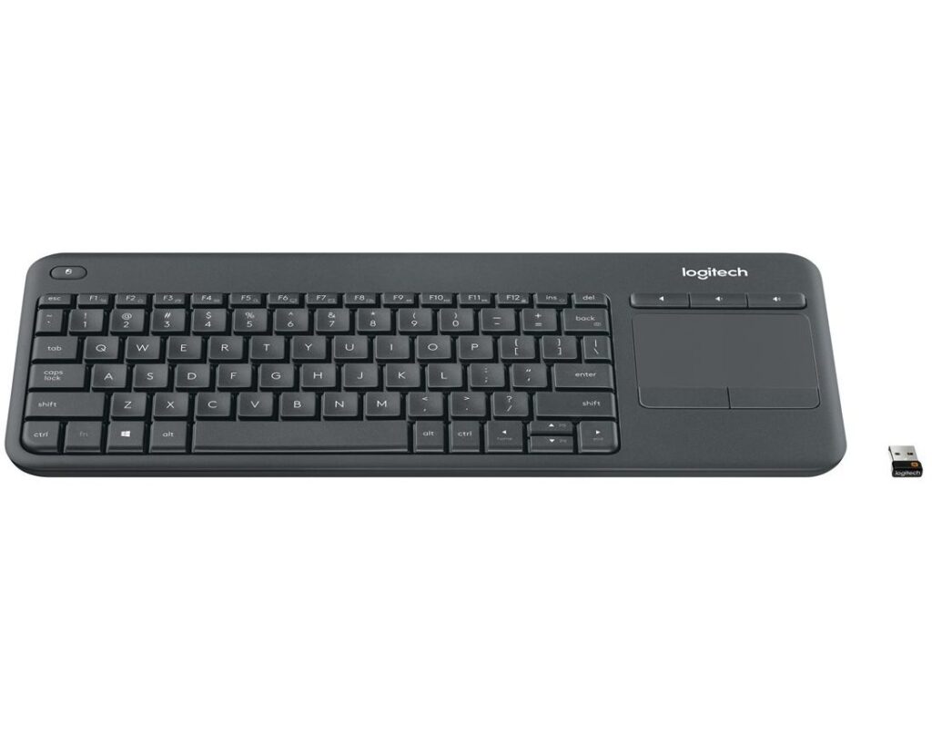 Logitech Klawiatura K400 Plus czarna bezprzewodowa