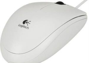 Logitech Mysz B100 optyczna biała. OEM