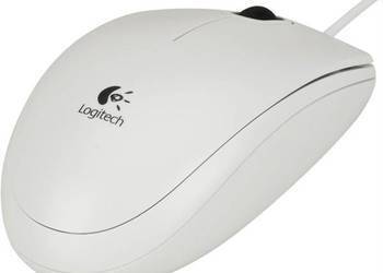 Logitech Mysz B100 optyczna biała. OEM