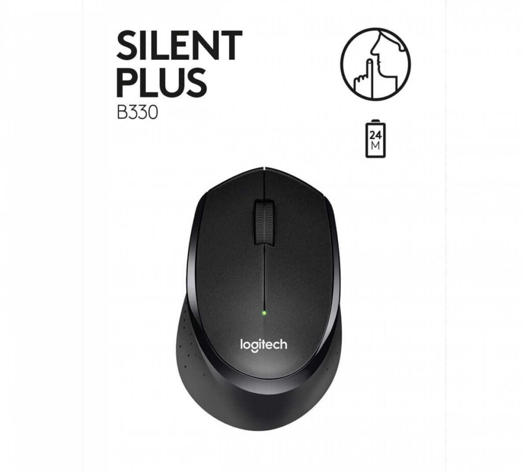 Logitech Mysz B330 Silent Plus Czarna