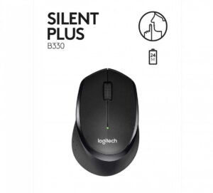 Logitech Mysz B330 Silent Plus Czarna