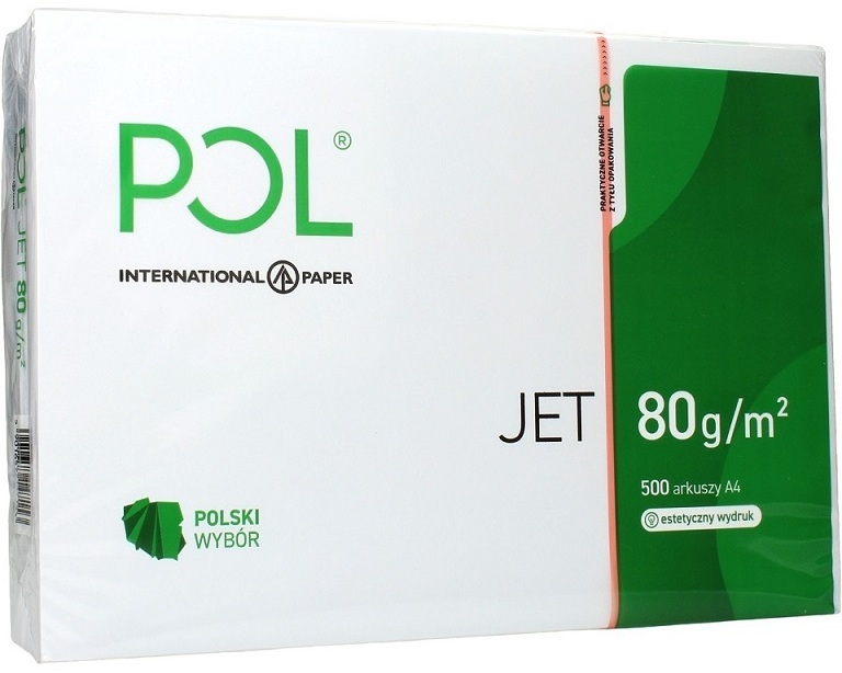 Papier ksero A4 Poljet 80g 500ark