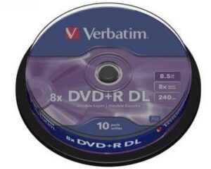 Verbatim DVD+R 8x 8.5GB DL10p 43666 cake