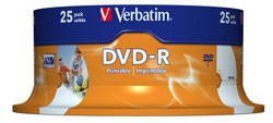 Verbatim DVD-R 16x 4.7GB 25p 43538 cake