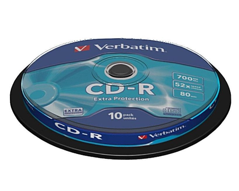Verbatim CD-R 52x 700MB 10p 43437 cake