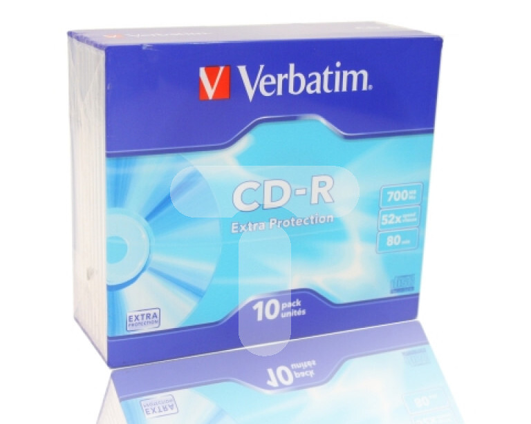 Verbatim CD-R 52x 700MB 10p 43415 slim