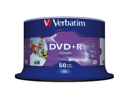 Verbatim DVD+R 16x 4.7GB 50p 43512 cake