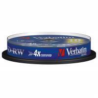 Verbatim DVD+RW 4x 4.7GB 10 p cake box