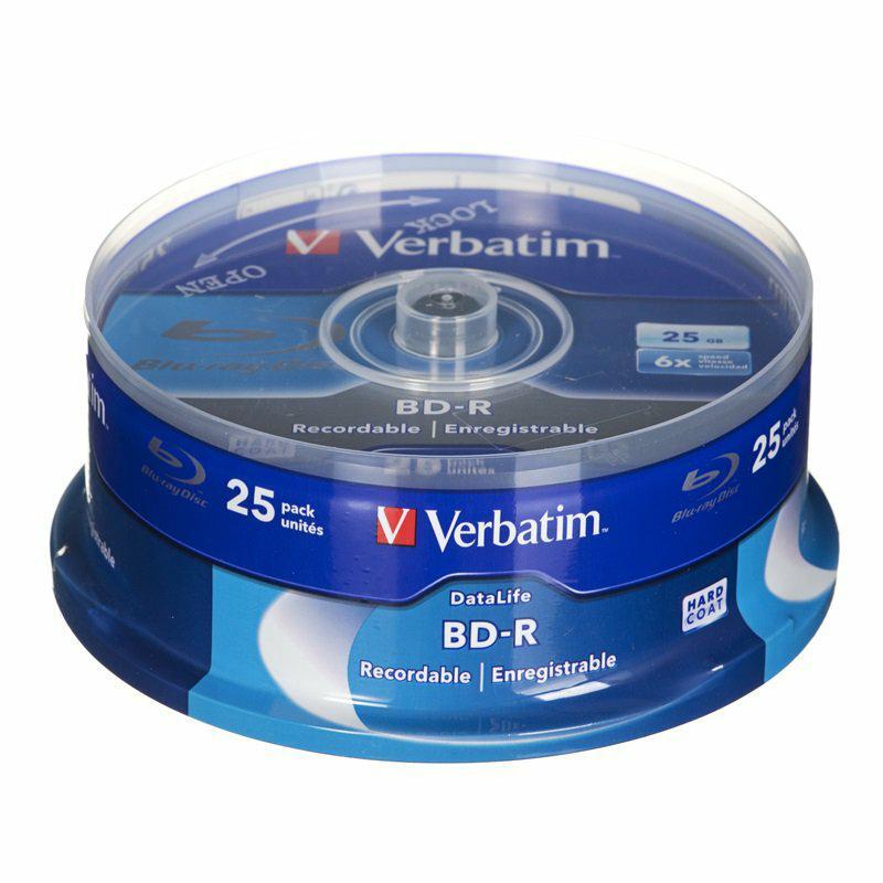 Verbatim BD-R 6x 25GB 25p 43837 cake