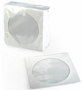 Koperta na CD/DVD. papier. biała 100szt