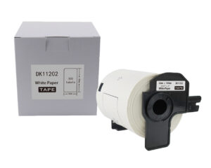Etykieta BROTHER DK-11202 62mm x 100mm 300 sztuk na rolce, czarny na białym zamiennik