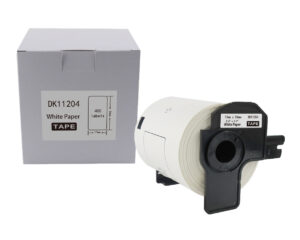 Etykieta BROTHER DK-11204 17mm x 54mm 400 sztuk na rolce, czarny na białym zamiennik
