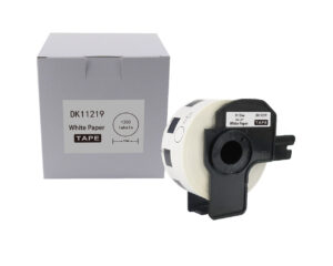 Etykieta BROTHER DK-11219 12mm 1200szt czarny na białym zamiennik