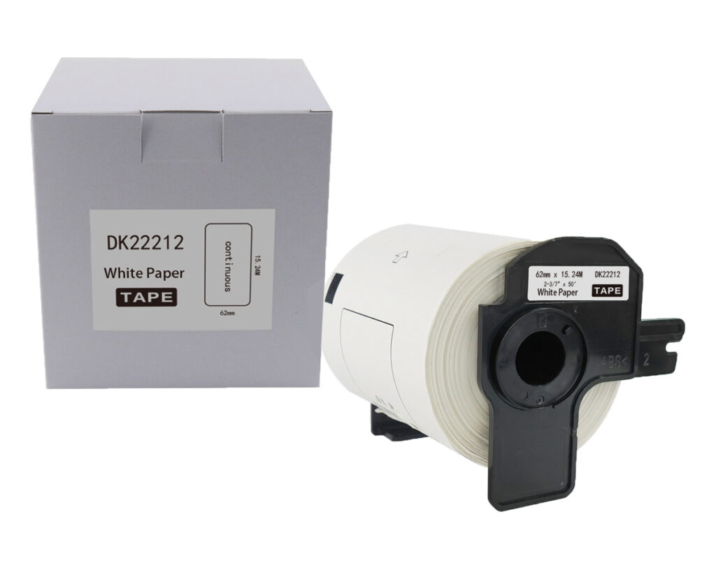 Etykieta BROTHER DK-22212 62mm x 15,24m czarny na białym zamiennik