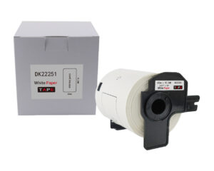 Etykieta BROTHER DK-22251 62mm x 15,24m czerwony/czarny na białym zamiennik