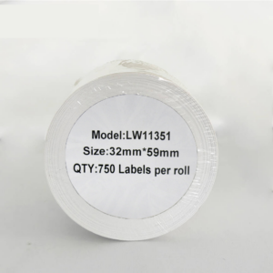 Etykieta DYMO LW 11351 54mm x 11mm 1500s czarny na białym zamiennik S0722360
