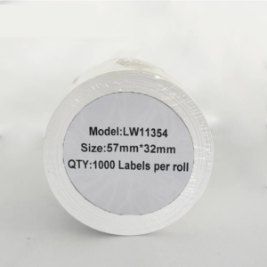 Etykieta DYMO LW 11354 57mm x 32mm 1000s czarny na białym zamiennik S0722540