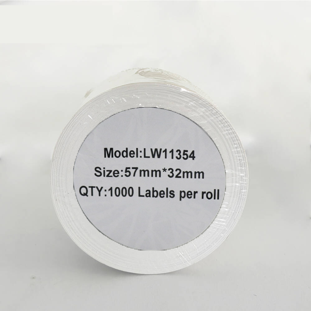 Etykieta DYMO LW 11354 57mm x 32mm 1000s czarny na białym zamiennik S0722540