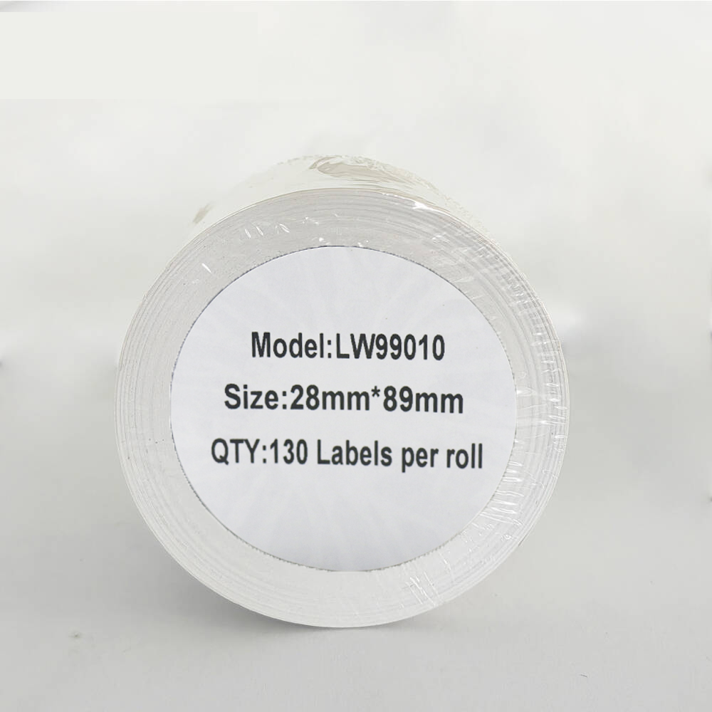 Etykieta DYMO LW 99010 28mm x 89mm 130sz czarny na białym zamiennik S0722370