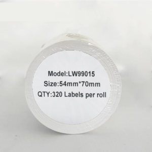 Etykieta DYMO LW 99015 54mm x 70mm 320sz czarny na białym zamiennik S0722440