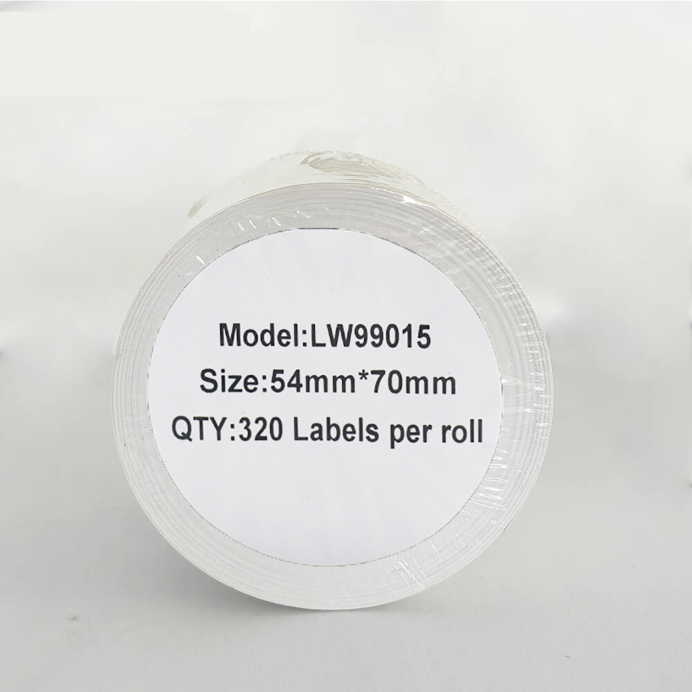 Etykieta DYMO LW 99015 54mm x 70mm 320sz czarny na białym zamiennik S0722440