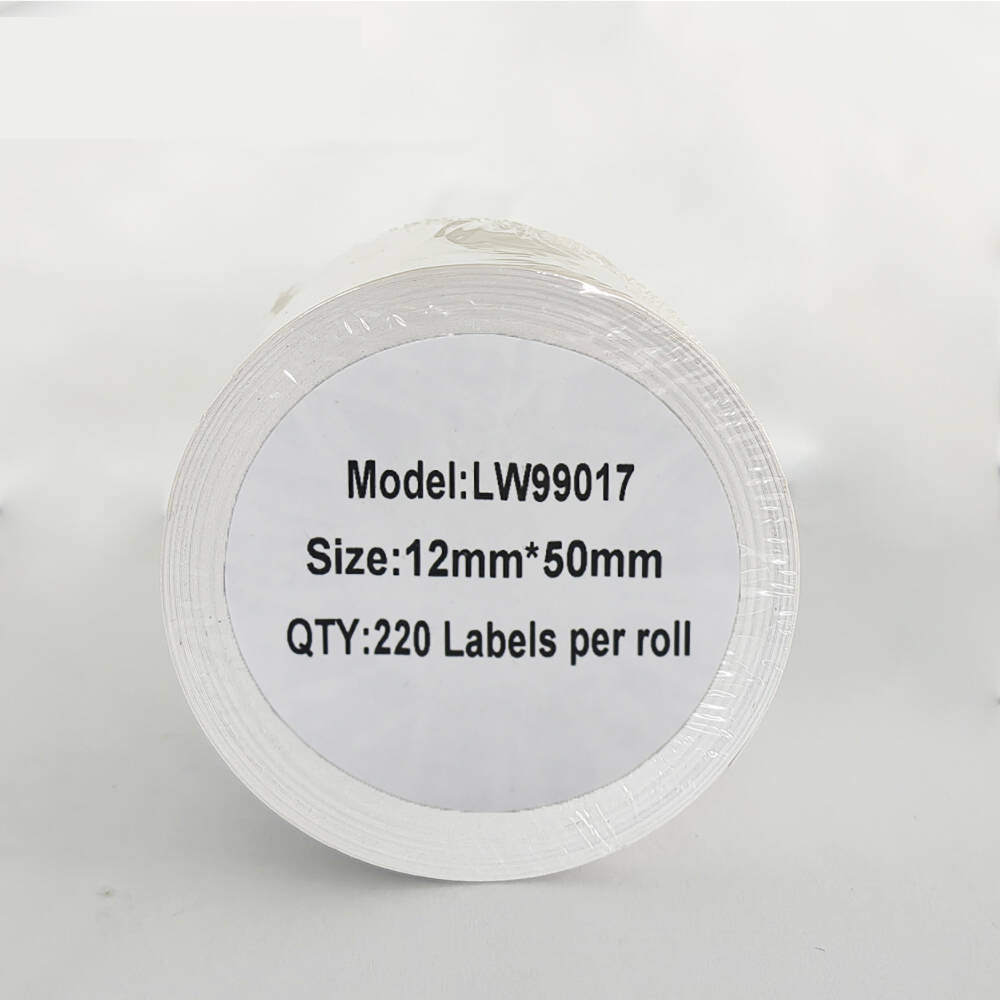 Etykieta DYMO LW 99017 12mm x 50mm 220sz czarny na białym zamiennik S0722460