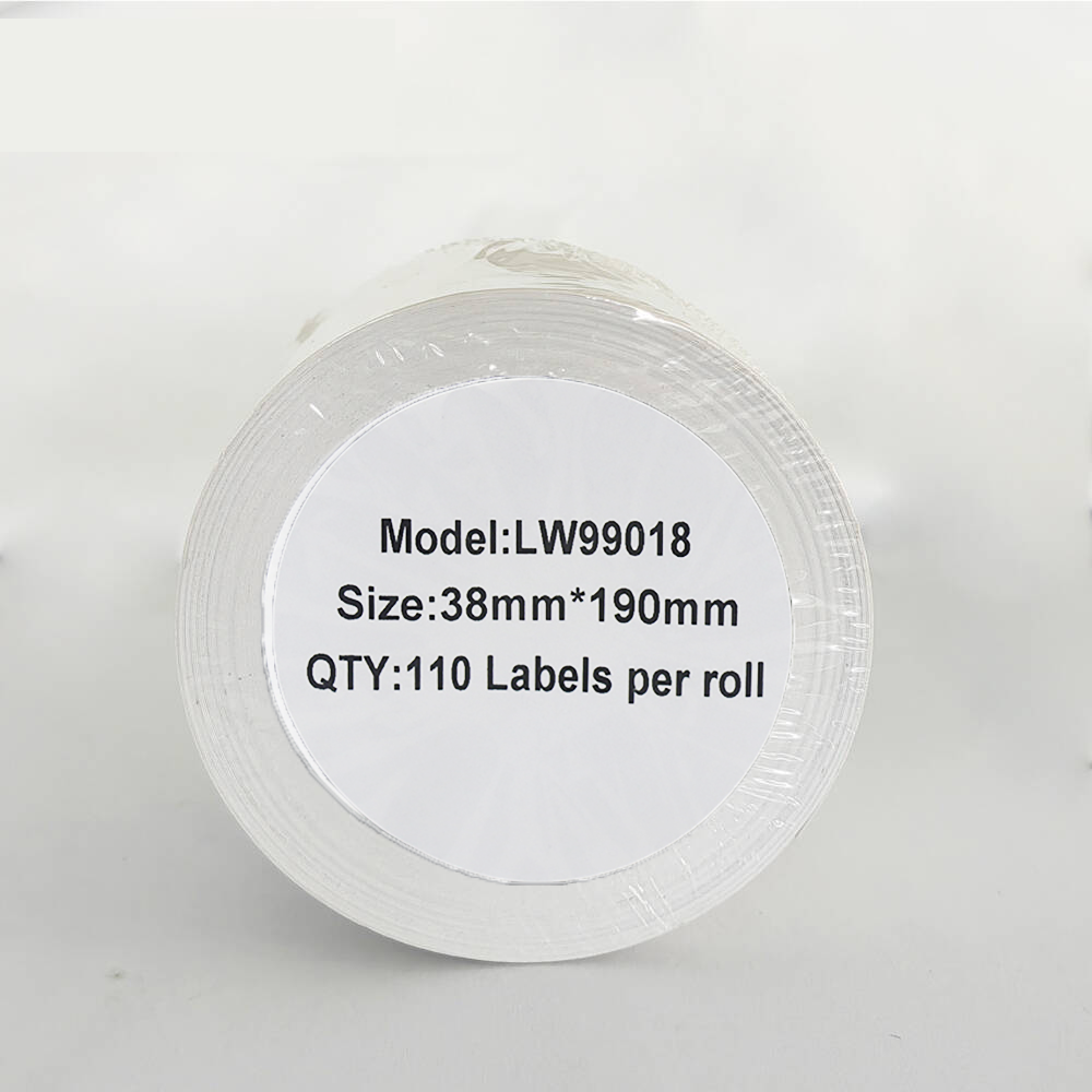 Etykieta DYMO LW 99018 38mm x 190mm 110s czarny na białym zamiennik S0722470