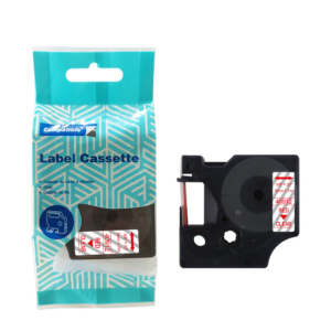 Taśma DYMO D1 40912 9mm x 7m S0720690 czerwony na przezroczystym zamiennik