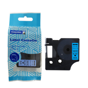 Taśma DYMO D1 45016 12mm x 7m S0720560 czarny na niebieskim zamiennik