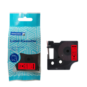 Taśma DYMO D1 53717 24mm x 7m S0720970 czarny na czerwonym zamiennik