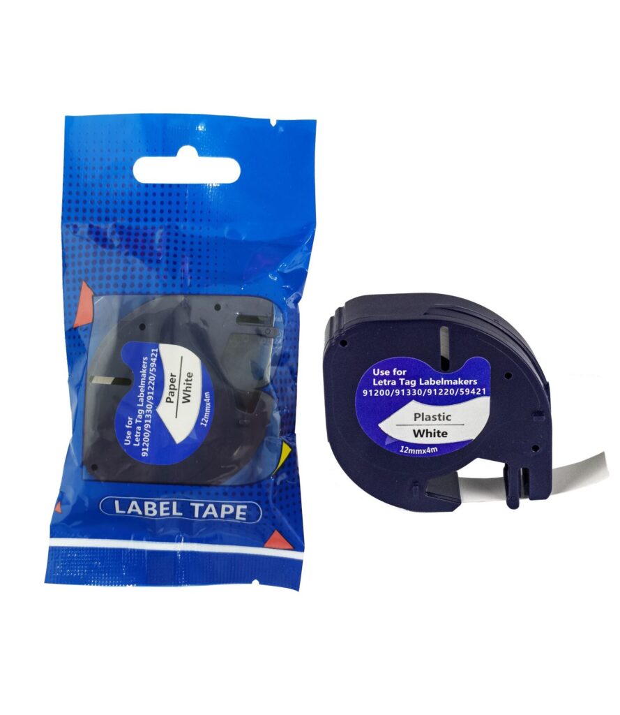 Taśma DYMO LT 59421 12mm x 4m S0721510 czarny na białym zamiennik