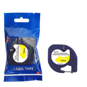 Taśma DYMO LT 91202 12mm x 4m S0721620 czarny na żółtym zamiennik