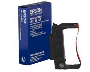 Epson Taśma ERC-38 black-red Czerwono-Czarna. 1.5 mln znaków
