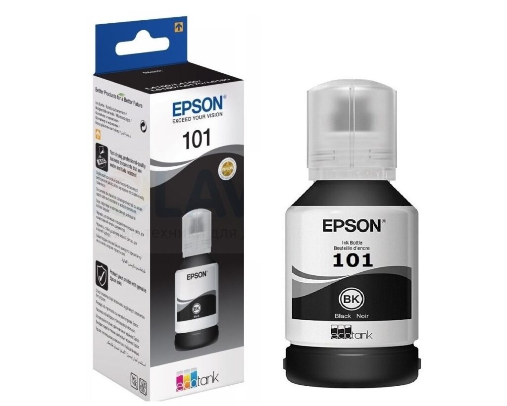 Epson Tusz 101 EcoTank L6160/6170 Black. 127ml