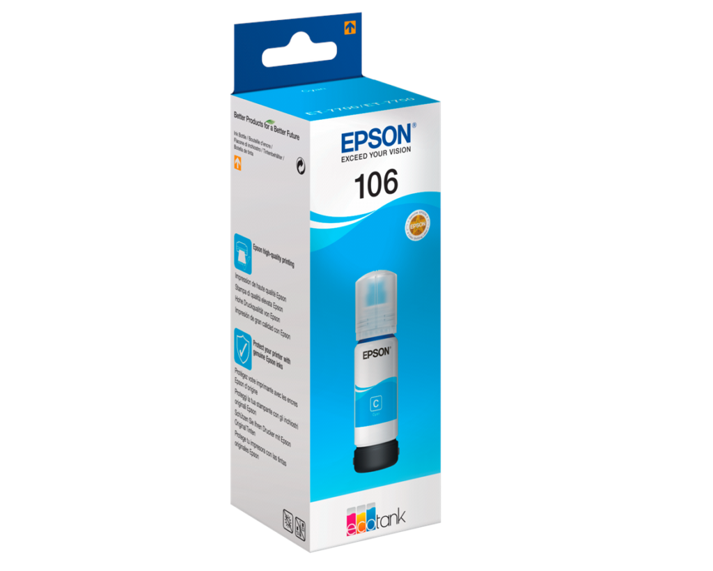Epson Tusz 106 EcoTank ET-7700 Cyan 70ml