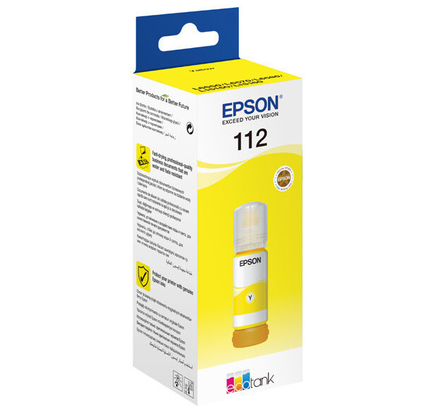 Epson Tusz 112 EcoTank Yellow 70ml 6000str