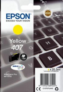 Epson Tusz WF-4745 C13T07U440 Yel. 407XL 1900 stron  20.3ml