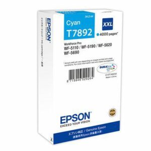Epson Tusz WF5110 T7892XXL Cyan 34.2ml