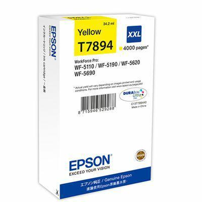 Epson Tusz WF5110 T7894XXL Yellow 34.2ml