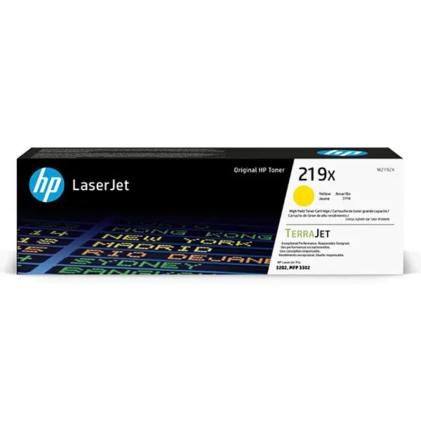 HP Toner nr 219X W2192X Yellow 2.5K