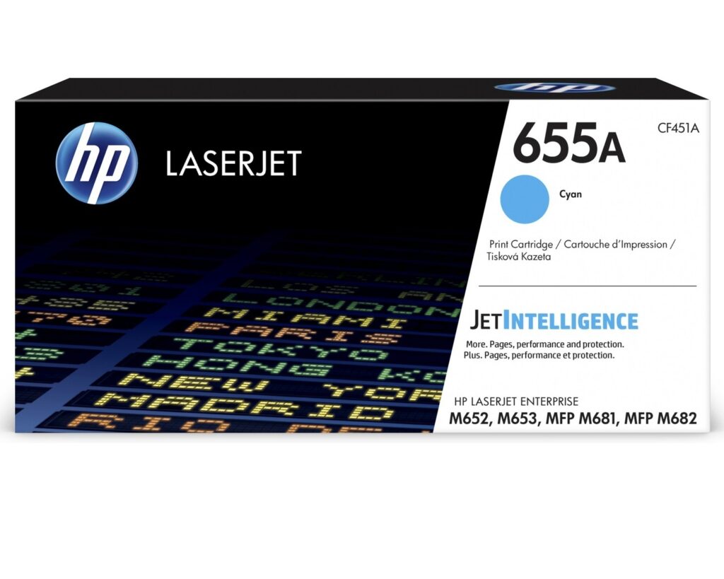 HP Toner nr 655A CF451A Cyan 10.5K