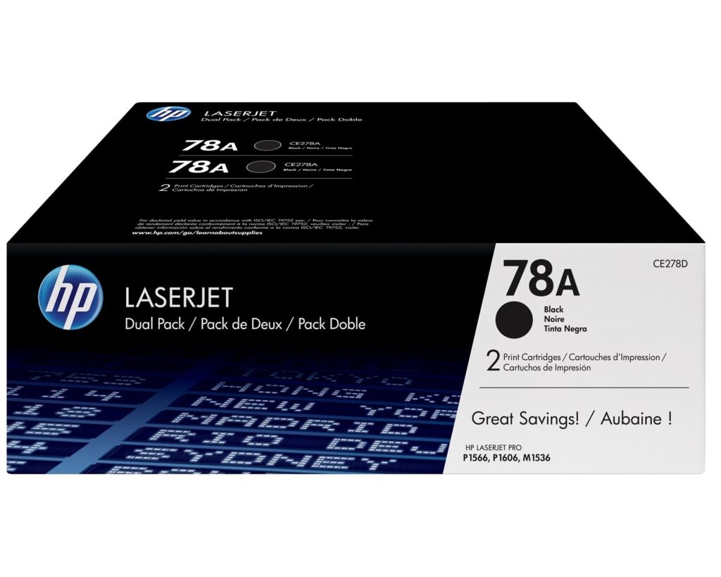 HP Toner nr 78A CE278AD Black 2pack 2×2.1K