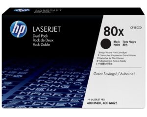 HP Toner nr 80XD CF280XD Black 6.9K dualpack