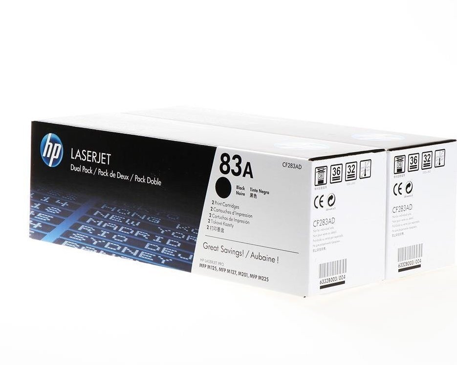 HP Toner nr 83AD CF283AD Black 2×1.5K