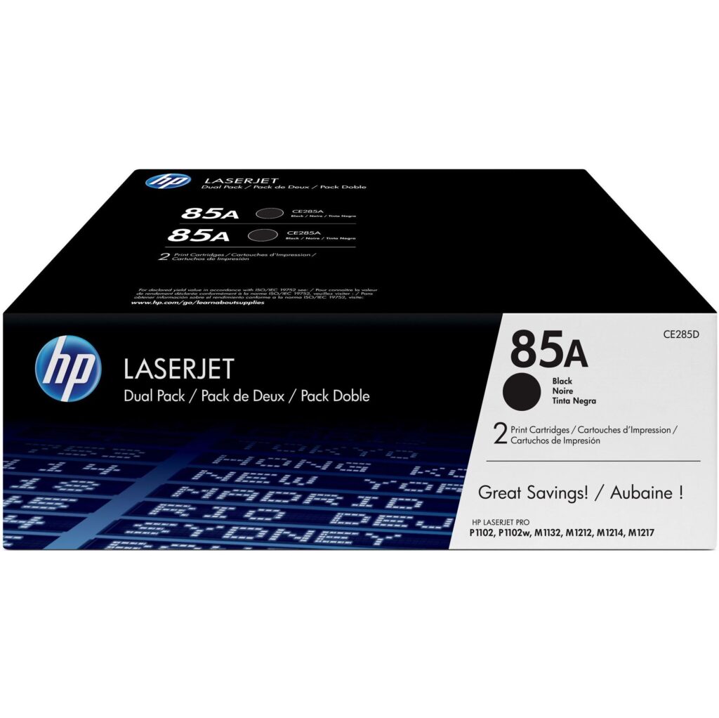 HP Toner nr 85A CE285AD Black 2pack 2×1.6K