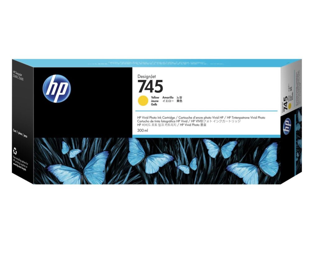 HP Tusz nr 745A F9K02A Yellow  300ml