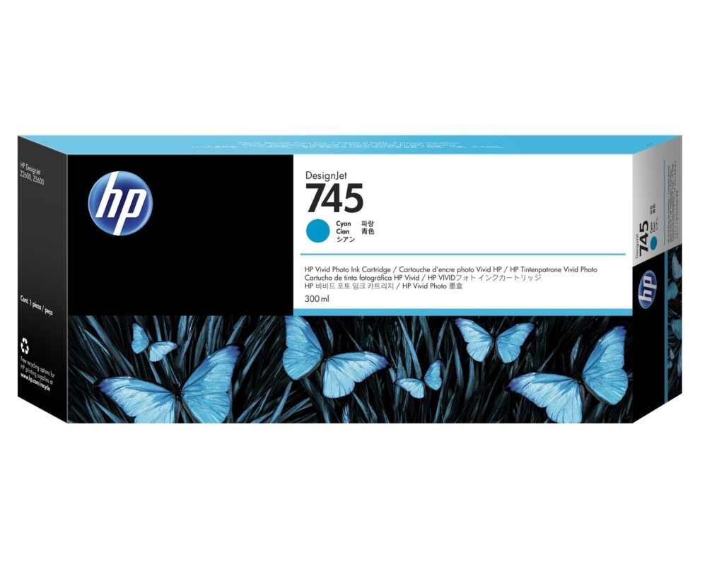 HP Tusz nr 745A F9K03A Cyan  300ml